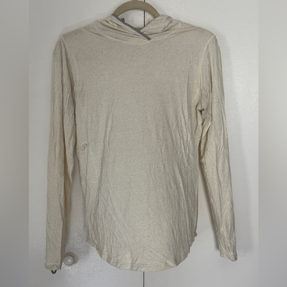 Patagonia Women’s Tropic Comfort Natural Sun Hoody Cream and Gray size S